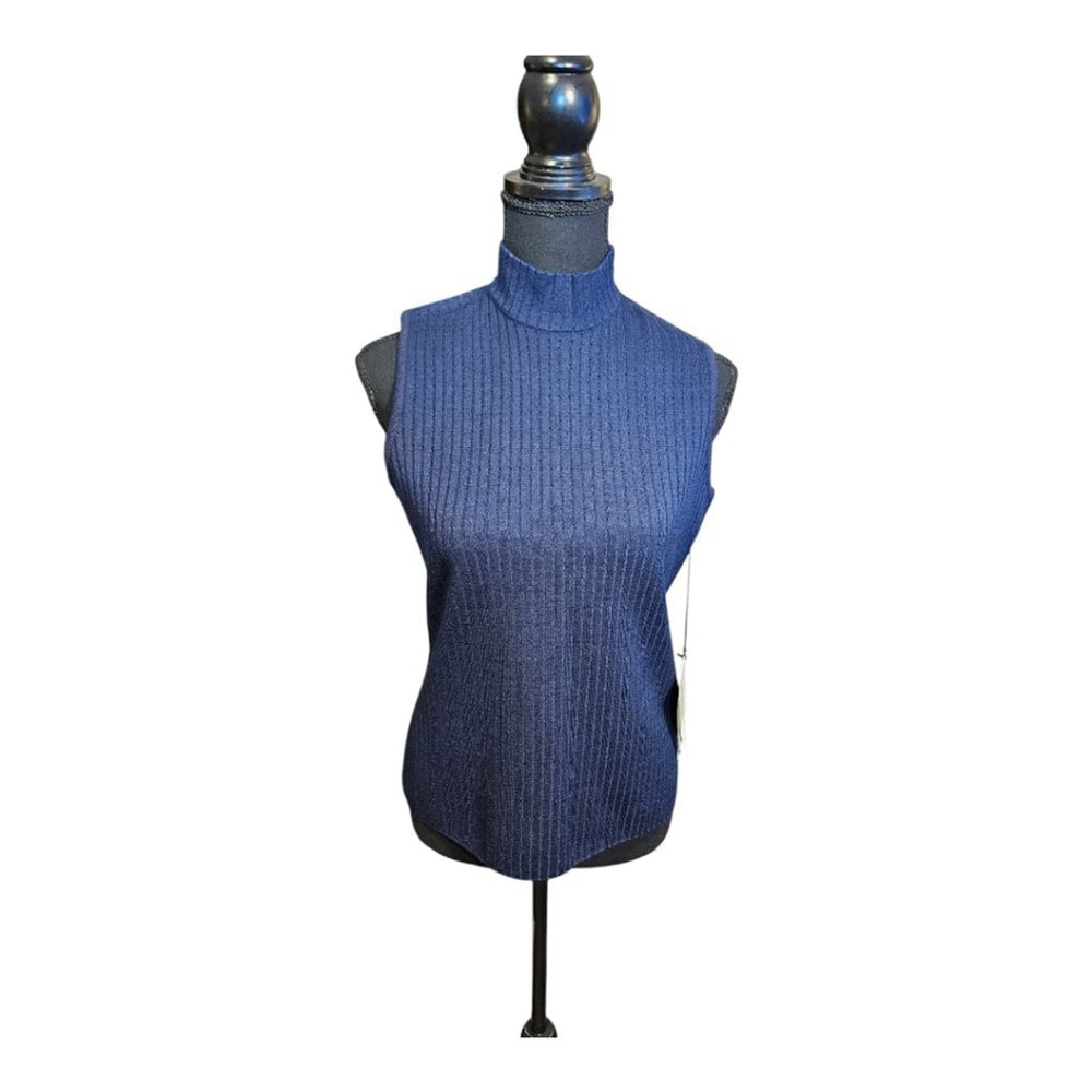 St. John Knit Top, Size S, Navy